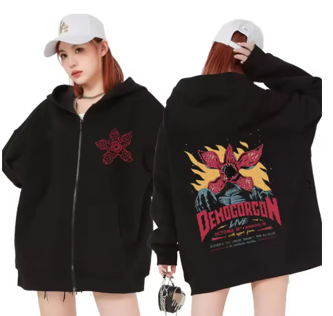 에디 먼슨 데모고르곤 남녀공용 지퍼 후드티
