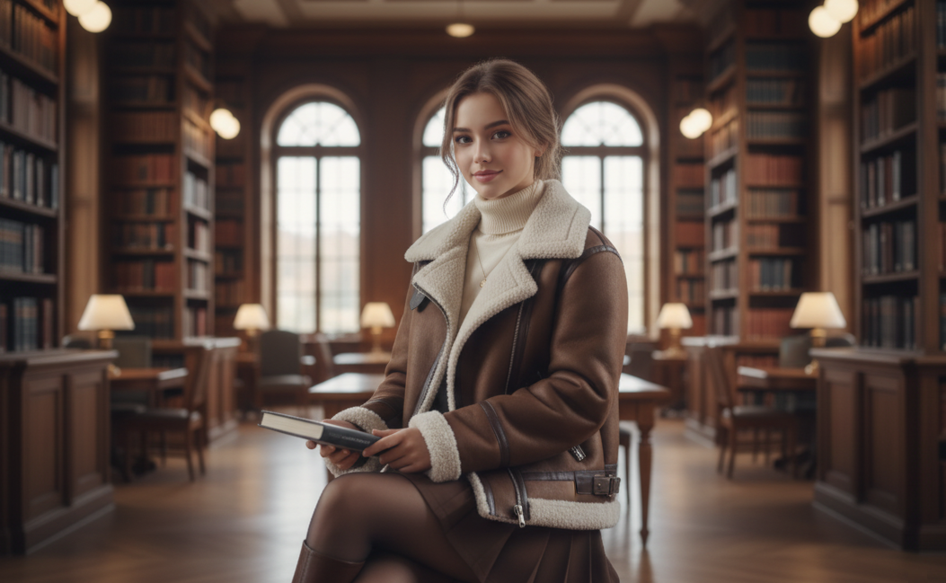 여성용 슬림 레트로 스웨이드 모터사이클 재킷