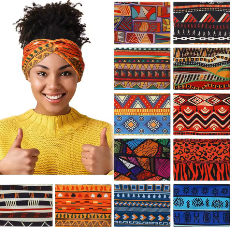 보헤미안 스타일 요가 헤어밴드