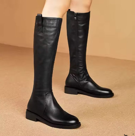 여성용 가을-겨울 신상 플랫 부츠